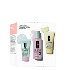 CLINIQUE SKIN SCHOOL TYPE 3 La Routine Basic 3 Temps Peaux Mixtes à Grasse