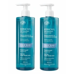 DUCRAY KERACNYL Gel Moussant Peaux Grasses Et Acnéiques - Lot De 2x400ml