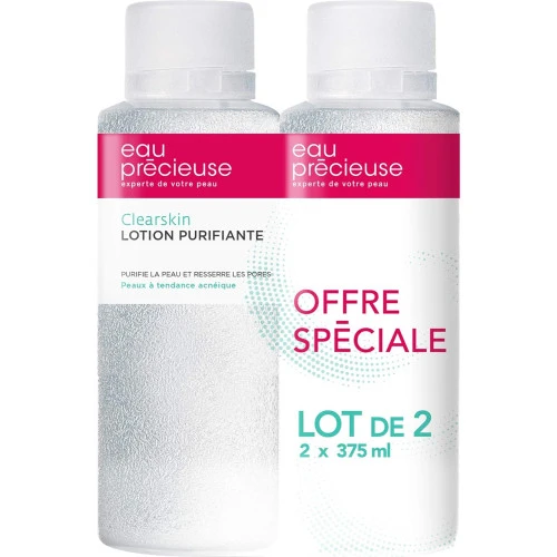 EAU PRECIEUSE Clearskin Lotion - Lot De 2x375ml 1 EAU PRECIEUSE Clearskin Lotion - Lot De 2x375ml