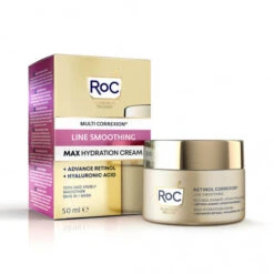 ROC SOIN LISSANT Crème Hydratation Maximale à L'Acide Hyaluronique + Rétinol Avancé - 50 Ml