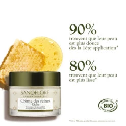 SANOFLORE REINES Crème Riche BIO - 50ml 10 SANOFLORE REINES Crème Riche BIO - 50ml -Magasin De Produits De Soins sanoflore creme des reines riche 50 ml 3