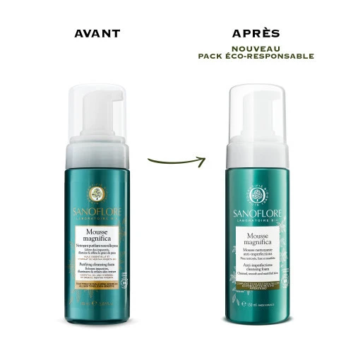 SANOFLORE MAGNIFICA Mousse Nettoyante Purifiante BIO - 150ml 6 SANOFLORE MAGNIFICA Mousse Nettoyante Purifiante BIO - 150ml – Image 6