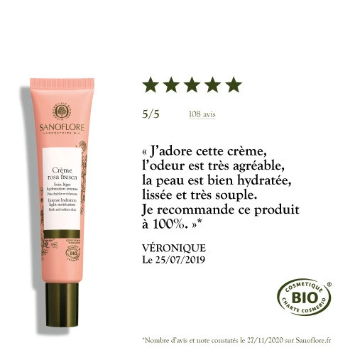 SANOFLORE ROSA FRESCA Crème Légère BIO - 40ml 7 SANOFLORE ROSA FRESCA Crème Légère BIO - 40ml – Image 7