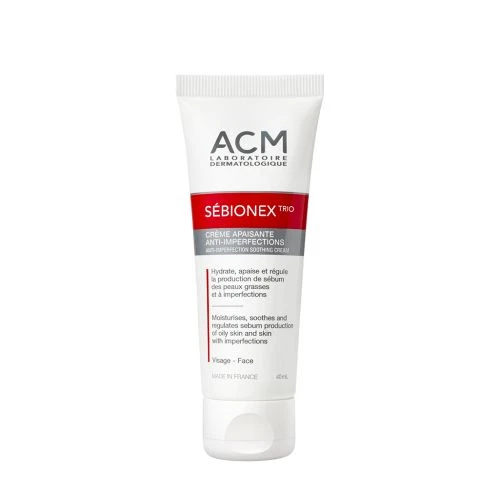 ACM SÉBIONEX TRIO Crème Apaisante Anti-Imperfections - 40ml 1 ACM SÉBIONEX TRIO Crème Apaisante Anti-Imperfections - 40ml