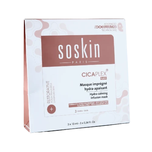 SOSKIN MASQUE IMPRÉGNÉ HYDRA-APAISANT Cicaplex Flash - 3 Masques 1 SOSKIN MASQUE IMPRÉGNÉ HYDRA-APAISANT Cicaplex Flash - 3 Masques