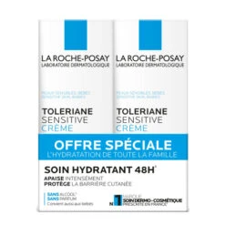 LA ROCHE-POSAY TOLÉRIANE Sensitive Crème Soin Hydratant 48h - Lot De 2x40ml LA ROCHE POSAY