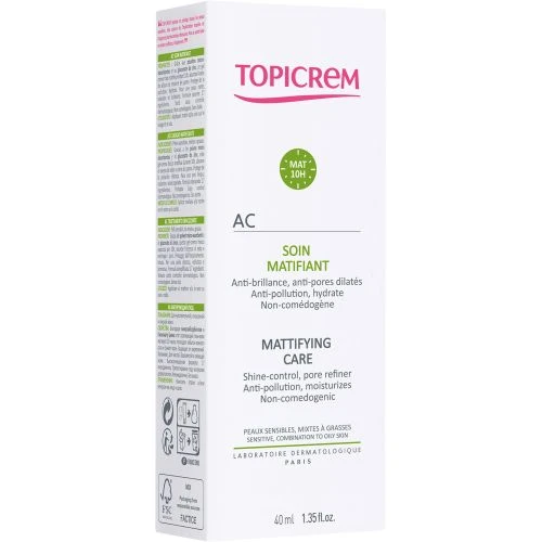 TOPICREM AC Soin Matifiant 40ml 2 TOPICREM AC Soin Matifiant 40ml – Image 2