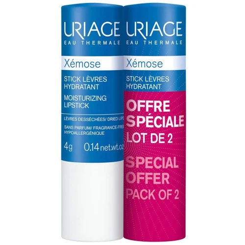 URIAGE XEMOSE Stick Lèvres Hydratant - Lot De 2x4g 1 URIAGE XEMOSE Stick Lèvres Hydratant - Lot De 2x4g