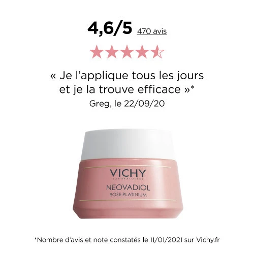 VICHY NEOVADIOL ROSE PLATINIUM Crème Fortifiante - 50ml 6 VICHY NEOVADIOL ROSE PLATINIUM Crème Fortifiante - 50ml – Image 6